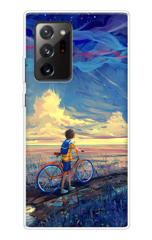 Riding Bicycle to Dreamland Samsung Galaxy Note 20 Ultra Back Cover