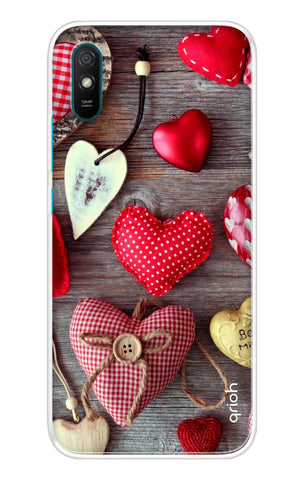 Valentine Hearts Redmi 9A Back Cover