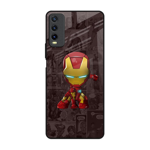 Angry Baby Super Hero Vivo Y20 Glass Back Cover Online