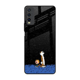 Night Sky Star Vivo Y20 Glass Back Cover Online