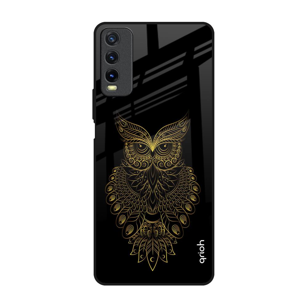 Golden Owl Vivo Y20 Glass Back Cover Online