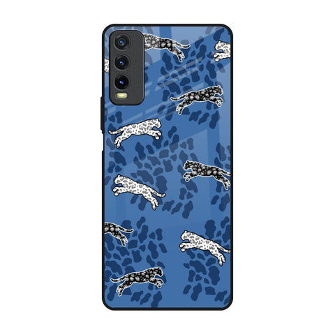 Blue Cheetah Vivo Y20 Glass Back Cover Online