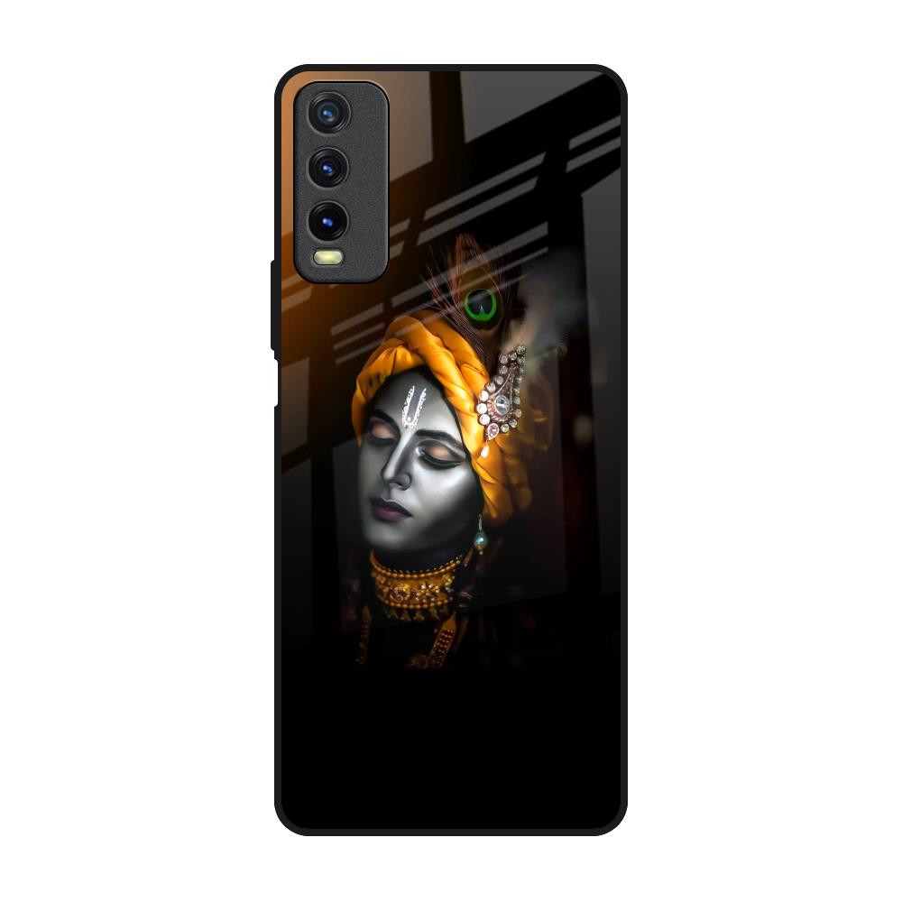 Ombre Krishna Vivo Y20 Glass Back Cover Online
