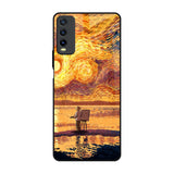 Sunset Vincent Vivo Y20 Glass Back Cover Online