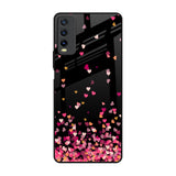Heart Rain Fall Vivo Y20 Glass Back Cover Online