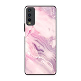 Diamond Pink Gradient Vivo Y20 Glass Back Cover Online