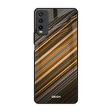Diagonal Slash Pattern Vivo Y20 Glass Back Cover Online