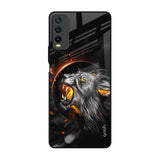 Aggressive Lion Vivo Y20 Glass Back Cover Online