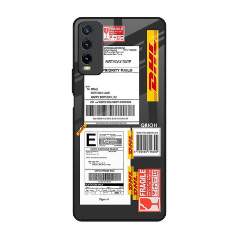 Cool Barcode Label Vivo Y20 Glass Back Cover Online