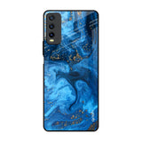 Gold Sprinkle Vivo Y20 Glass Back Cover Online