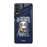 Struggling Panda Vivo Y20 Glass Back Cover Online