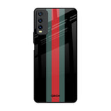 Vertical Stripes Vivo Y20 Glass Back Cover Online