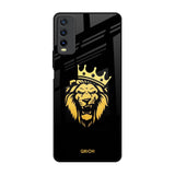Lion The King Vivo Y20 Glass Back Cover Online