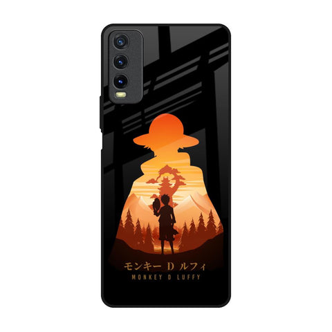 Luffy One Piece Vivo Y20 Glass Back Cover Online