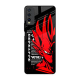 Red Vegeta Vivo Y20 Glass Back Cover Online