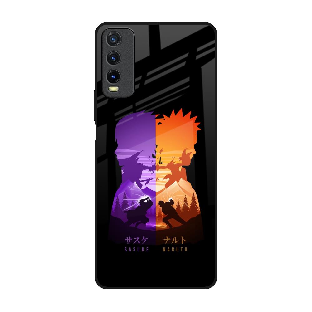 Minimalist Anime Vivo Y20 Glass Back Cover Online
