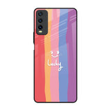 Lucky Abstract Vivo Y20 Glass Back Cover Online