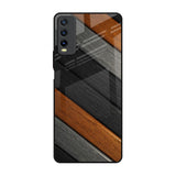 Tri Color Wood Vivo Y20 Glass Back Cover Online