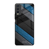 Multicolor Wooden Effect Vivo Y20 Glass Back Cover Online
