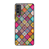 Multicolor Mandala Vivo Y20 Glass Back Cover Online