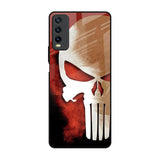 Red Skull Vivo Y20 Glass Back Cover Online