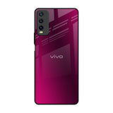 Pink Burst Vivo Y20 Glass Back Cover Online