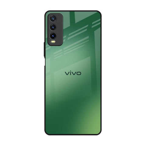 Green Grunge Texture Vivo Y20 Glass Back Cover Online