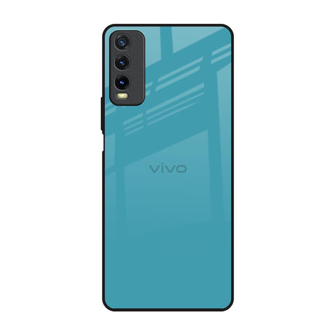 Oceanic Turquiose Vivo Y20 Glass Back Cover Online