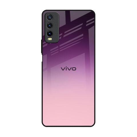 Purple Gradient Vivo Y20 Glass Back Cover Online