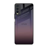Grey Ombre Vivo Y20 Glass Back Cover Online