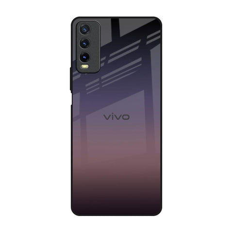 Grey Ombre Vivo Y20 Glass Back Cover Online