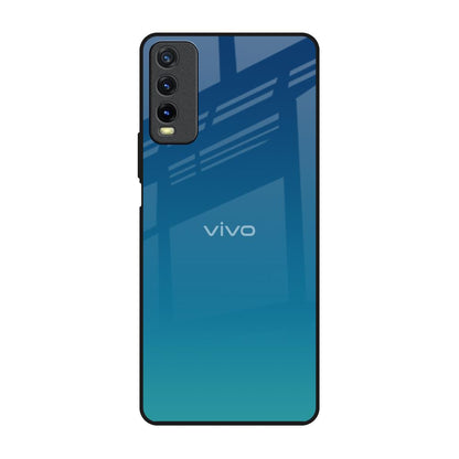 Celestial Blue Vivo Y20 Glass Back Cover Online