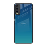 Celestial Blue Vivo Y20 Glass Back Cover Online