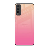 Pastel Pink Gradient Vivo Y20 Glass Back Cover Online