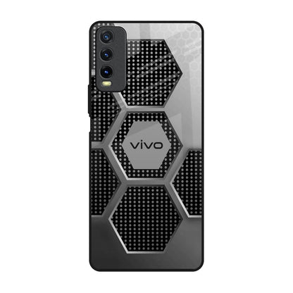Hexagon Style Vivo Y20 Glass Back Cover Online