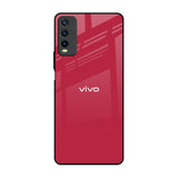 Solo Maroon Vivo Y20 Glass Back Cover Online