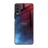 Smokey Watercolor Vivo Y20 Glass Back Cover Online