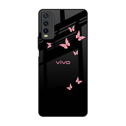 Fly Butterfly Vivo Y20 Glass Back Cover Online