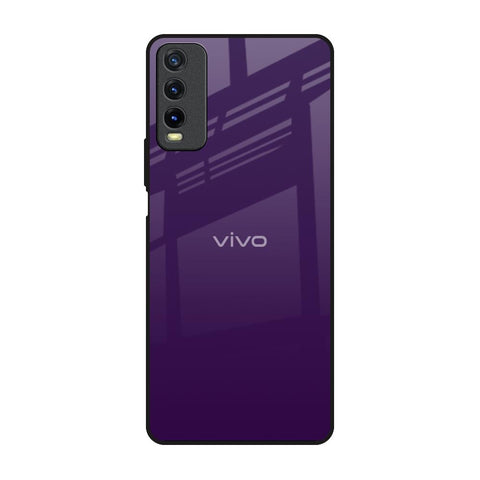 Dark Purple Vivo Y20 Glass Back Cover Online