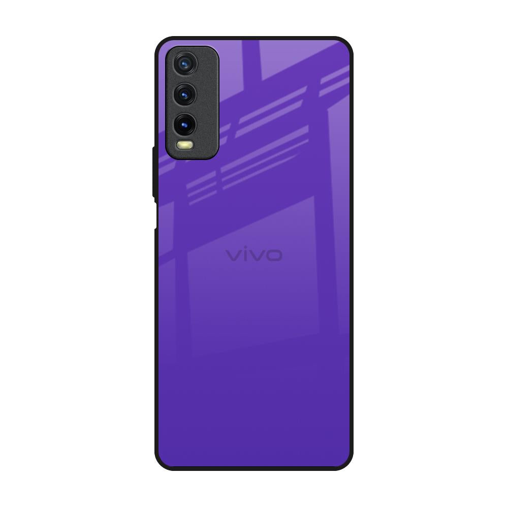 Amethyst Purple Vivo Y20 Glass Back Cover Online