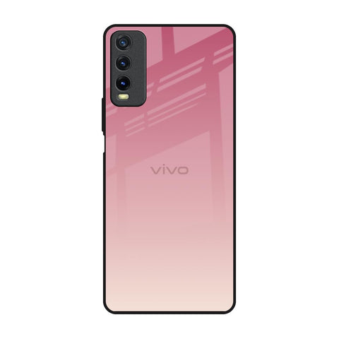 Blooming Pink Vivo Y20 Glass Back Cover Online