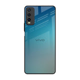 Sea Theme Gradient Vivo Y20 Glass Back Cover Online