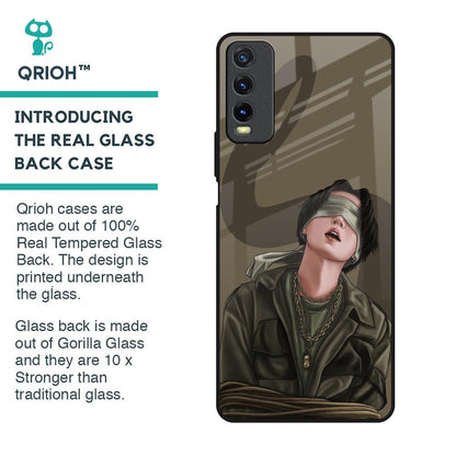 Blind Fold Glass Case for Vivo Y20