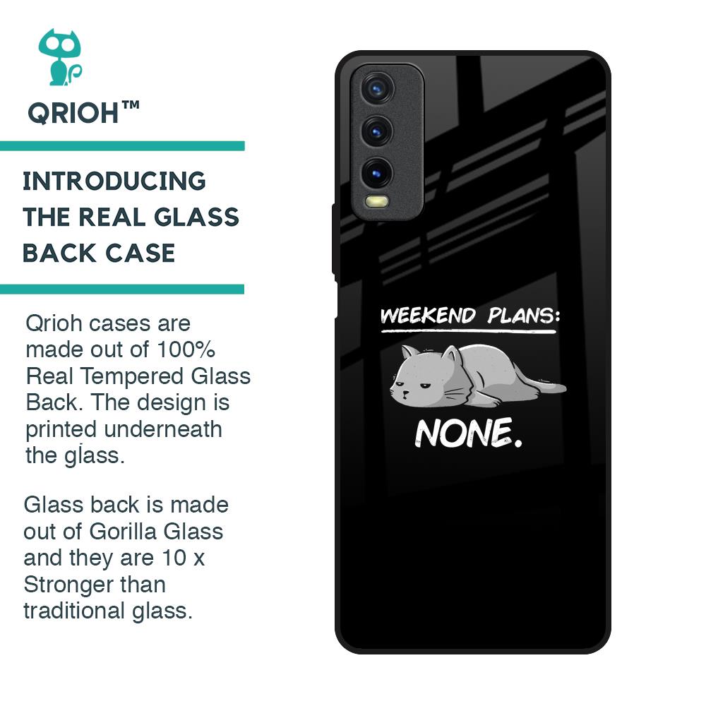 Weekend Plans Glass Case for Vivo Y20
