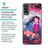 Radha Krishna Art Glass Case for Vivo Y20