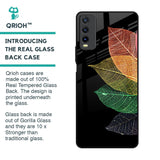 Colorful Leaves Glass Case for Vivo Y20