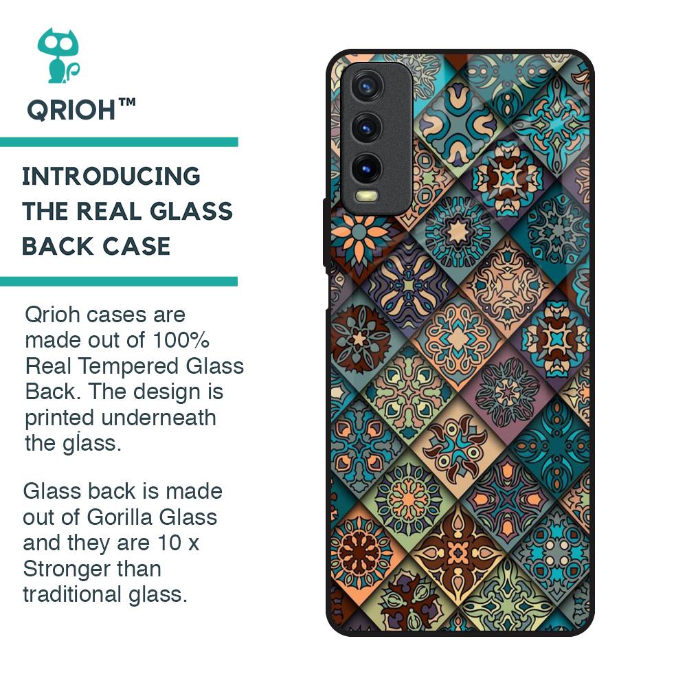 Retro Art Glass Case for Vivo Y20