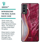 Crimson Ruby Glass Case for Vivo Y20