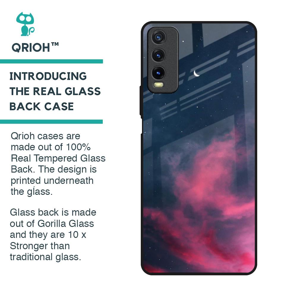 Moon Night Glass Case For Vivo Y20