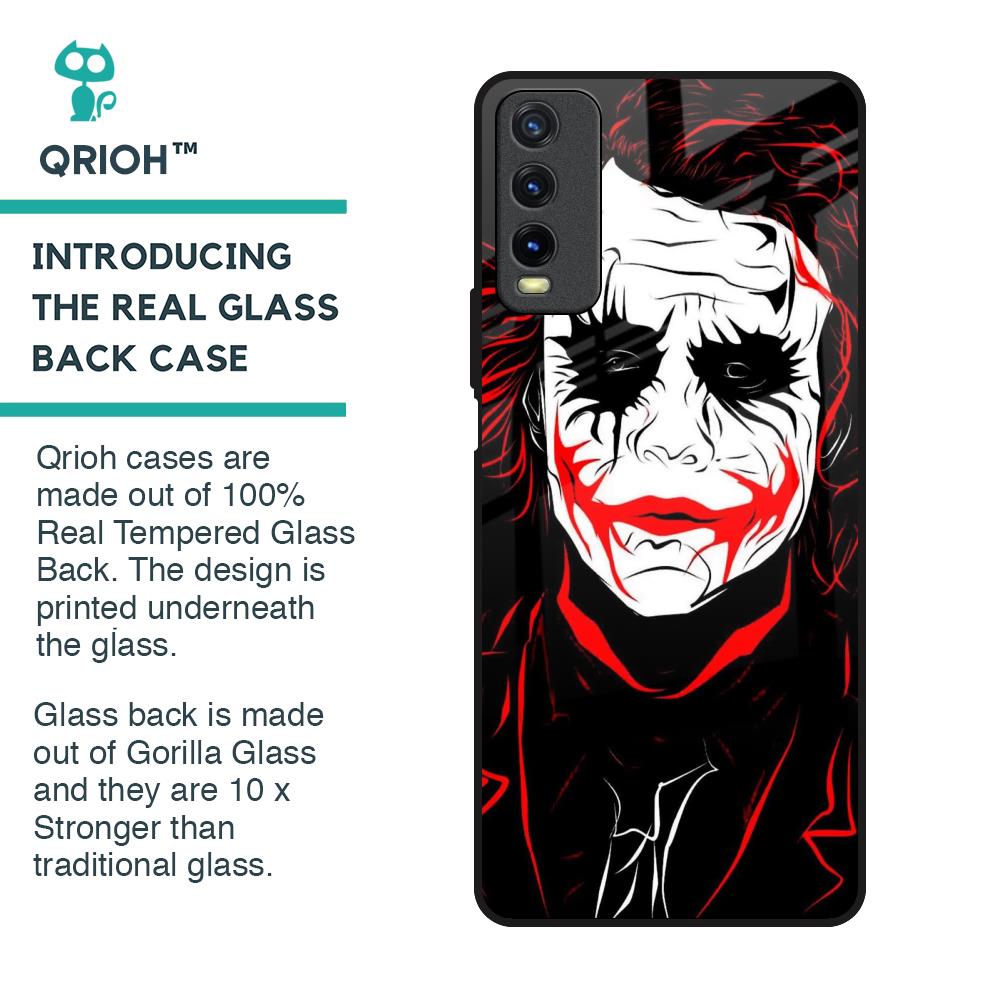 Life In Dark Glass Case For Vivo Y20